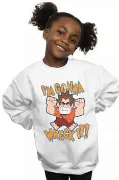 Толстовка Wreck It Ralph I'm Gonna Wreck It Disney, белый