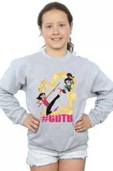 Толстовка Wreck It Ralph Mulan And Vanellope Disney, серый