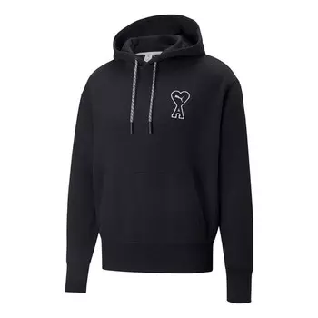 Толстовка x ami hoodie 'black' Puma, черный