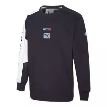 Толстовка x bmw crossover racing series casual sports pullover round neck black Puma, черный