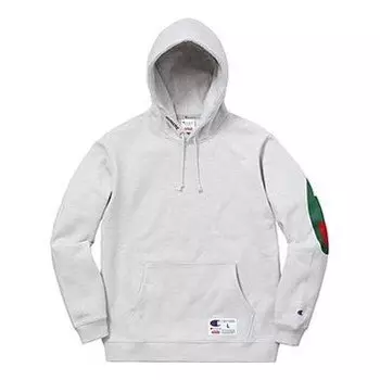 Толстовка x champion hooded sweatshirt 'grey green' Supreme, серый