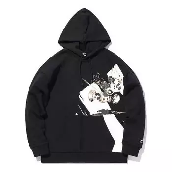 Толстовка x disney свободная повседневная толстовка с капюшоном Li-Ning, черный