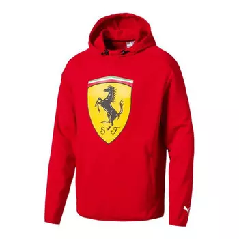 Толстовка x ferrari logo hoodie 'red' Puma, красный