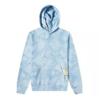 Толстовка x j balvin tie die hoodie 'blue' Air Jordan, синий