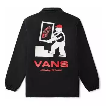 Толстовка x kazuki hoodie 'black white red' Vans, черный