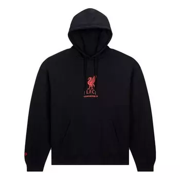 Толстовка x lfc loose-fit logo hoodie 'black' Converse, черный