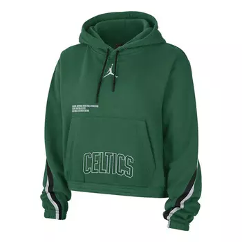 Толстовка x nba boston celtics courtside hoodie Air Jordan, зеленый