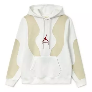 Толстовка x off-white hoodie 'sail white university red' Air Jordan, белый