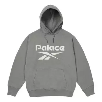 Толстовка x reebok hoodie 'grey' Palace, серый