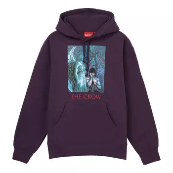 Толстовка x the crow hooded sweatshirt 'purple blue' Supreme, фиолетовый