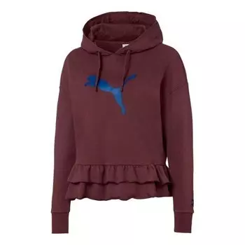 Толстовка x tyakasha crossover series logo red Puma, красный
