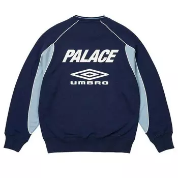 Толстовка x umbro warm up crewneck sweatshirt 'blue' Palace, синий