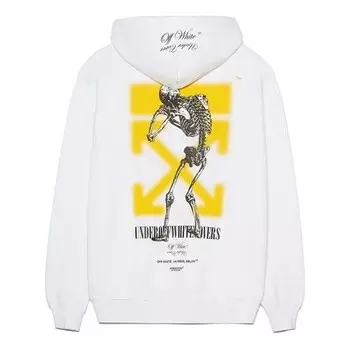Толстовка x undercover crossover double sided logo printing white Off-White, белый