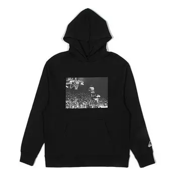 Толстовка x union la flying high hooded sweatshirt 'black' Air Jordan, черный