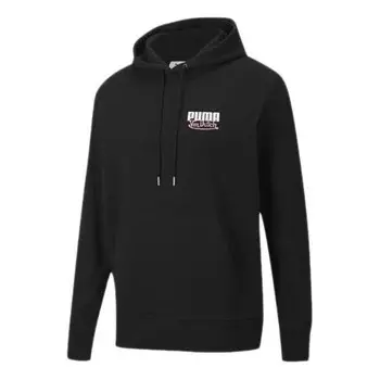 Толстовка x von dutch hoodie 'black white pink' Puma, черный
