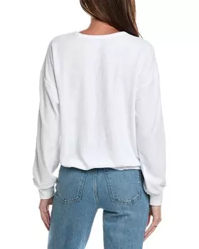 Толстовка XCVI в полоску в стиле регби в горошек, белый