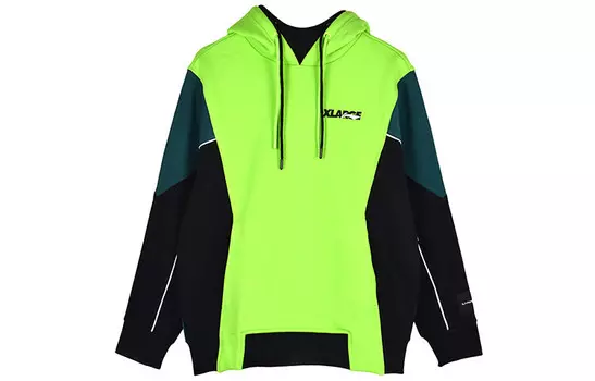 Толстовка Xlarge X мужская черная/зеленая Lining, черный/зеленый