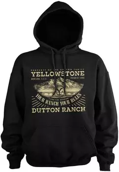 Толстовка yellowstone Hoodie, черный