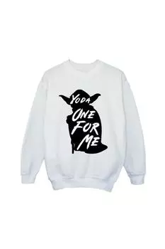 Толстовка Yoda One For Me Star Wars, белый