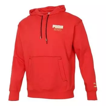 Толстовка yotox hoodie 'red white gold' Puma, красный