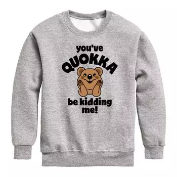 Толстовка You've Quokka Be Kidding Me для мальчиков 8–20 лет Licensed Character, серый