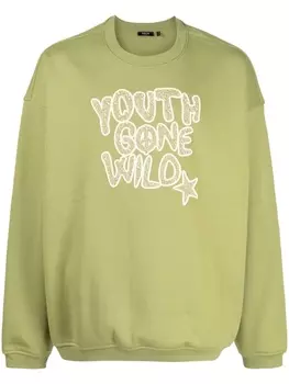 Толстовка Youth Gone Wild с вышивкой FIVE CM, зеленый