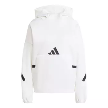 Толстовка z.n.e. hoodie 'white black' Adidas, белый