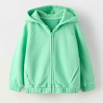 Толстовка Zara Garment Dye, зеленый
