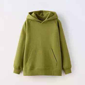 Толстовка Zara, оливковый