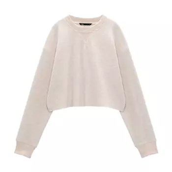 Толстовка Zara Soft, светло-бежевый