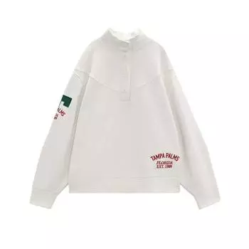 Толстовка Zara Varsity, бежевый