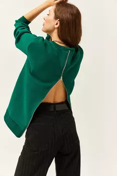 Толстовка - Зеленый - Классический крой Olalook, зеленый