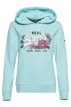 Толстовка - Зеленый - Классический крой SUPERDRY