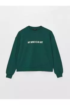 Толстовка - Зеленый - Oversize LC Waikiki, зеленый