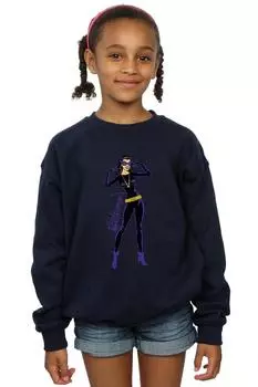 Толстовка «Женщина-кошка» Happy Pose DC Comics, темно-синий