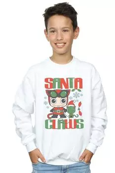 Толстовка «Женщина-кошка в стиле чиби» с когтями Санта-Клауса DC Comics, белый