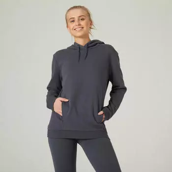 Толстовка женская - 520 светло-розовый DOMYOS, розовый кварц