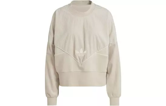 Толстовка женская Adicolor темно-бежевого цвета Adidas Originals