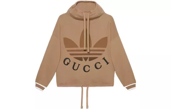 Толстовка женская Adidas X Gucci, темно-бежевый