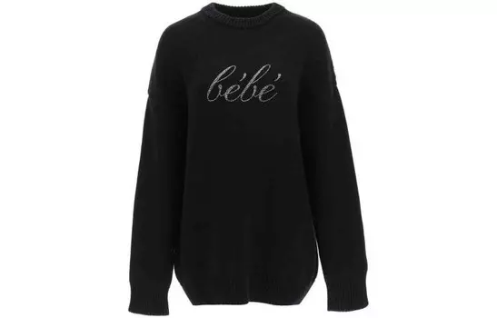 Толстовка женская Balenciaga BeBe удлиненная, черный