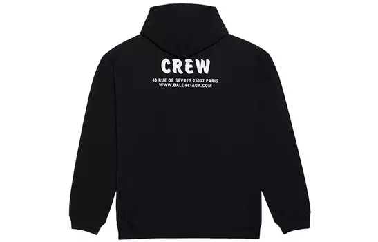 Толстовка женская Balenciaga Crew, черный