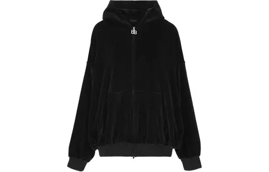 Толстовка женская Balenciaga на молнии, черный