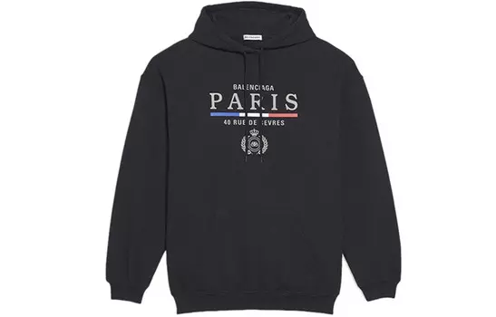 Толстовка женская Balenciaga с капюшоном, черный