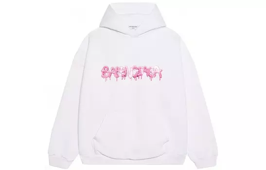 Толстовка женская Balenciaga с принтом, белый