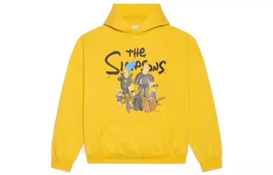 Толстовка женская Balenciaga с принтом, желтый