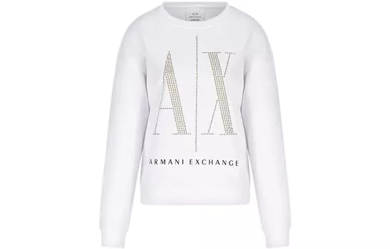 Толстовка женская белая Armani Exchange