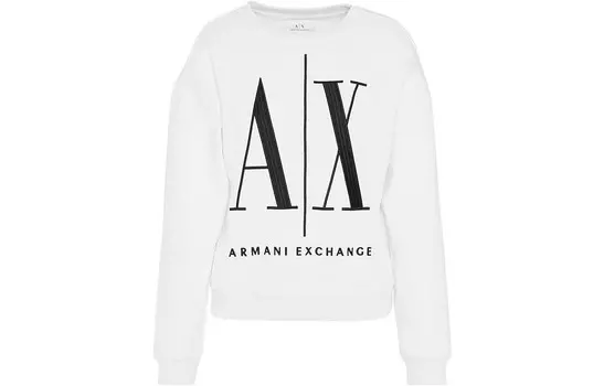 Толстовка женская белая Armani Exchange