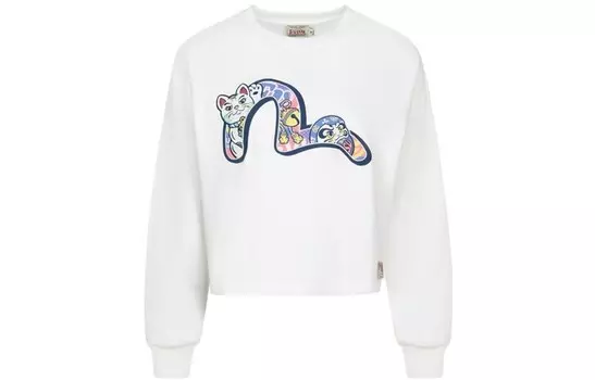 Толстовка женская белая Evisu