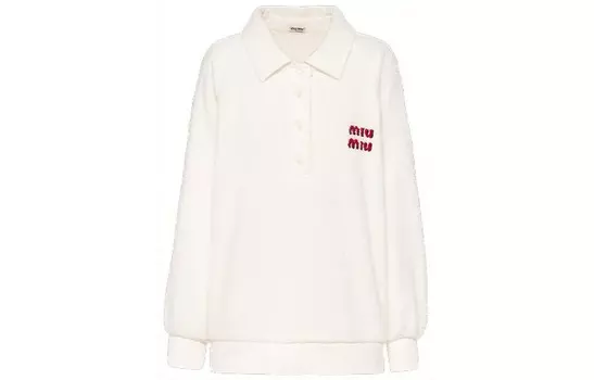 Толстовка женская белая Miu Miu