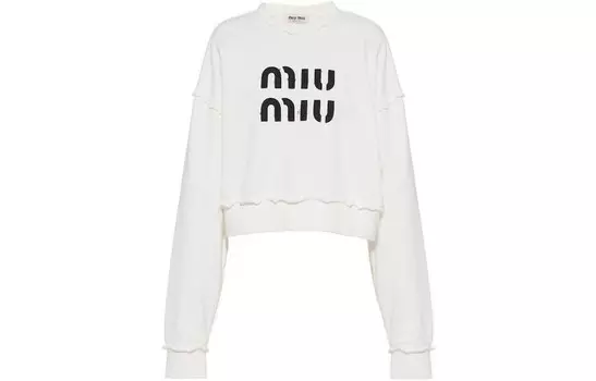 Толстовка женская белая Miu Miu